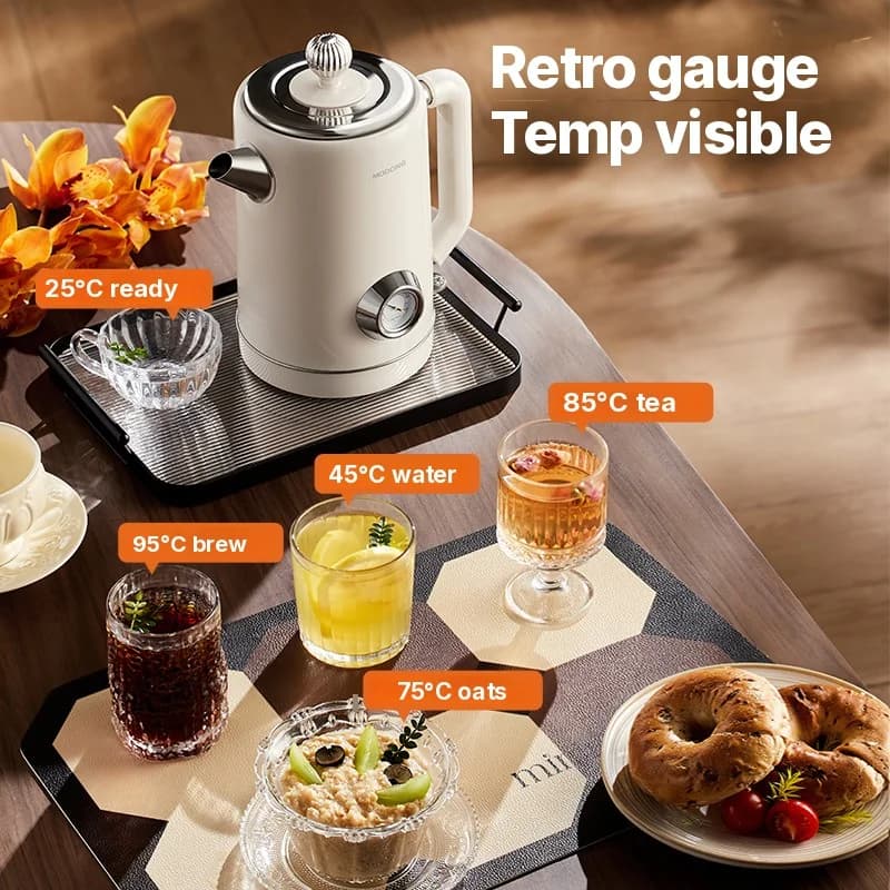Bouilloire électrique avec arrêt automatique et maintien au chaud 1.8L