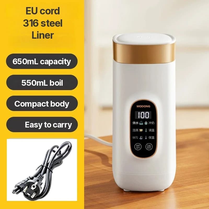 Tasse chauffante électrique portable avec fonction maintien au chaud