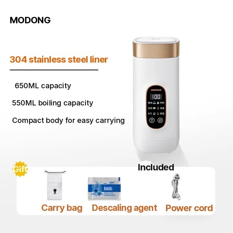 Tasse chauffante électrique portable avec fonction maintien au chaud