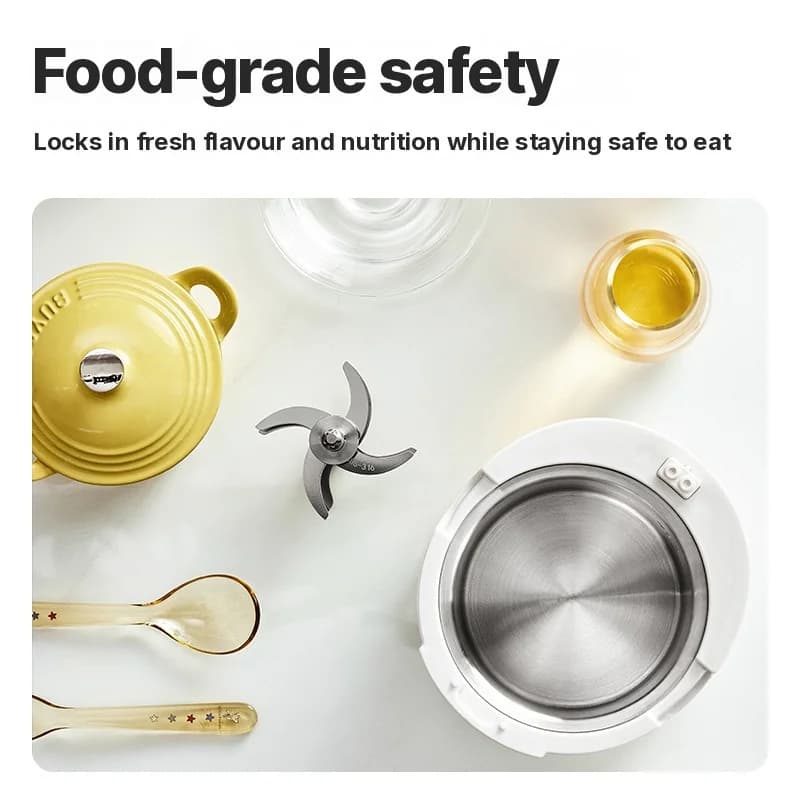 Robot culinaire pour bébé avec chauffage, vapeur et broyage