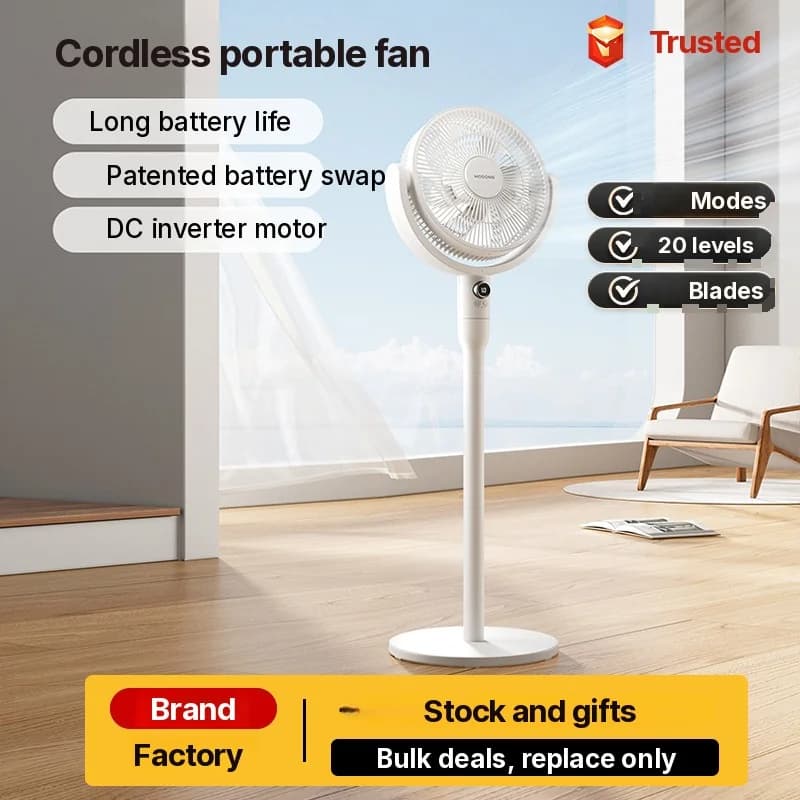 Ventilateur de circulation d'air de table avec commande vocale et oscillation