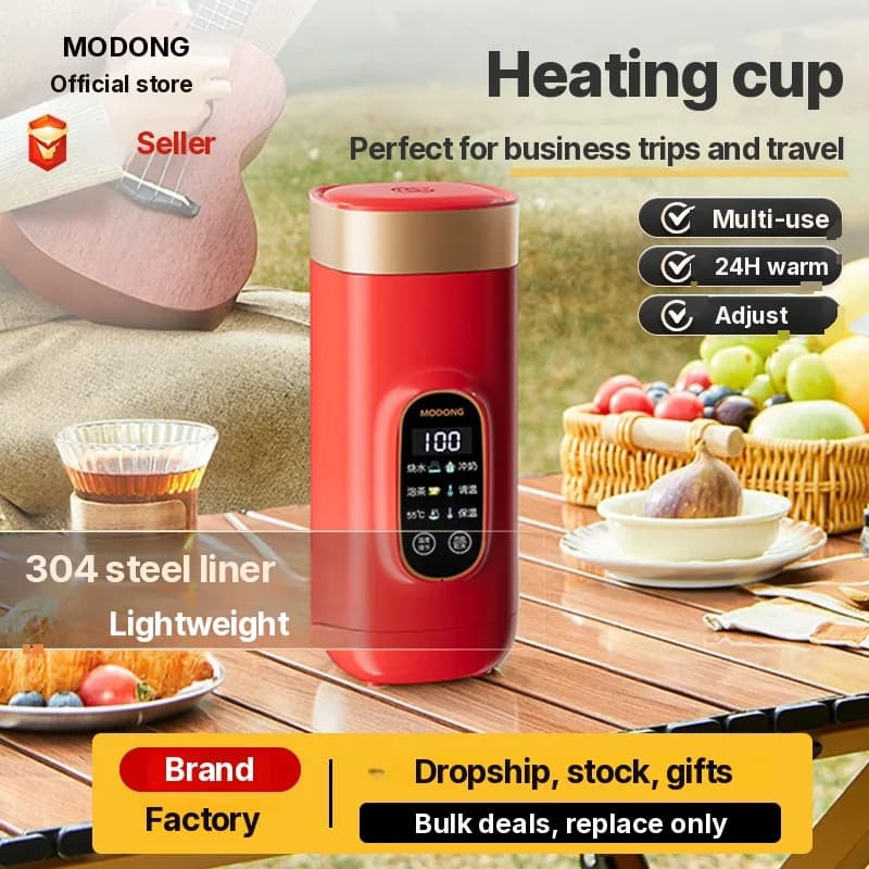 Tasse chauffante électrique portable 650ml 304 Liner 220V