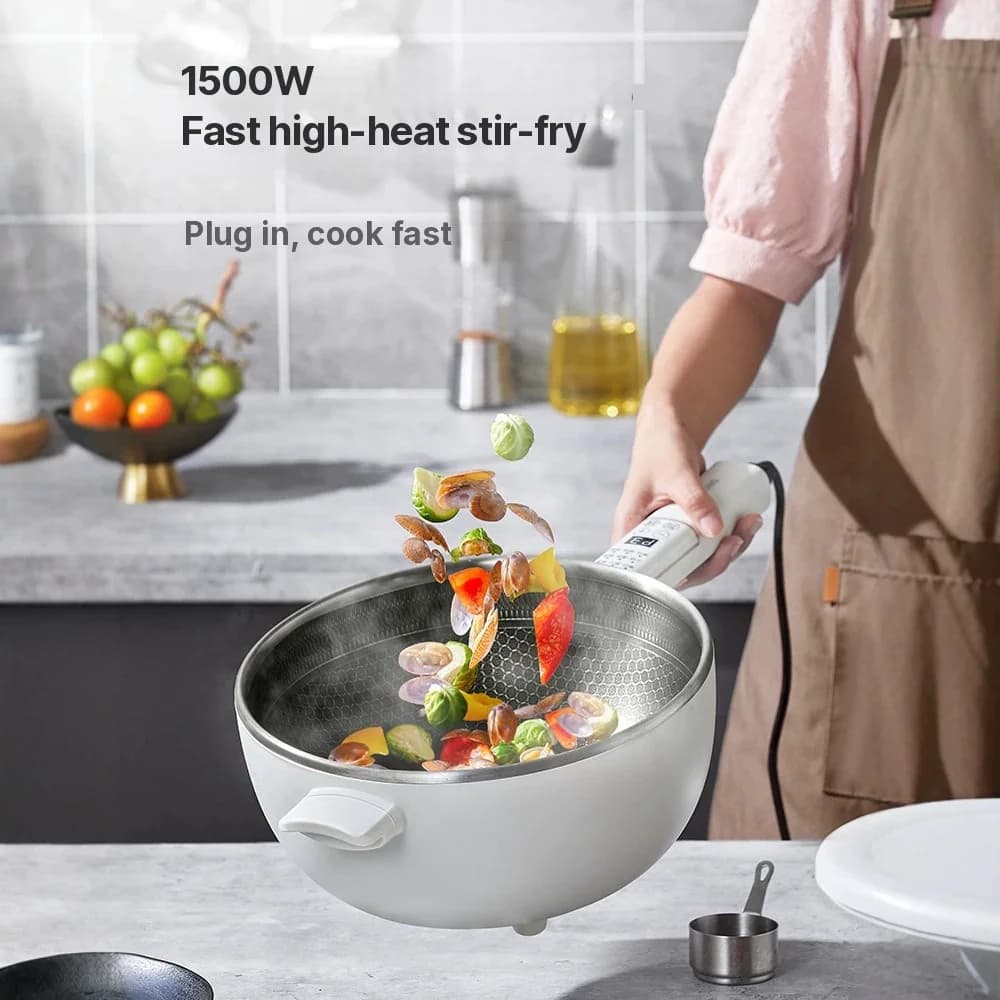 Marmite électrique multifonction avec panier vapeur 5L 220V