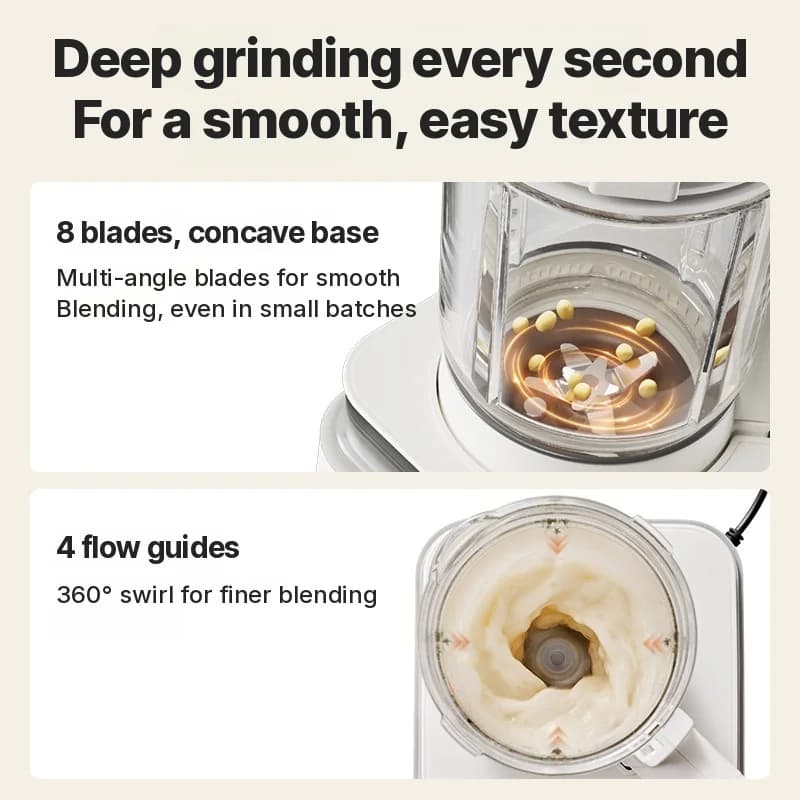 Blender chauffant pour soupe, jus, aliments pour bébé, lait de soja