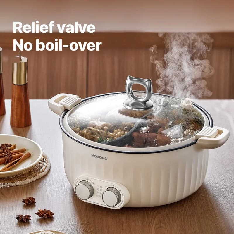 Hot pot électrique 7L à double zone avec contrôle indépendant de la température