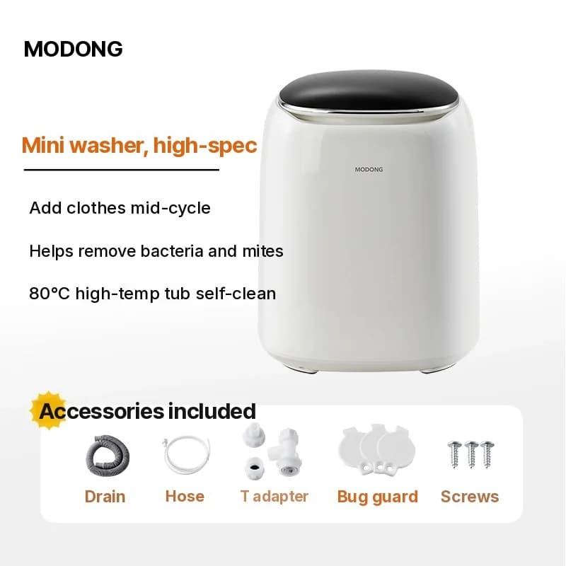 Mini lave-linge entièrement automatique avec séchoir