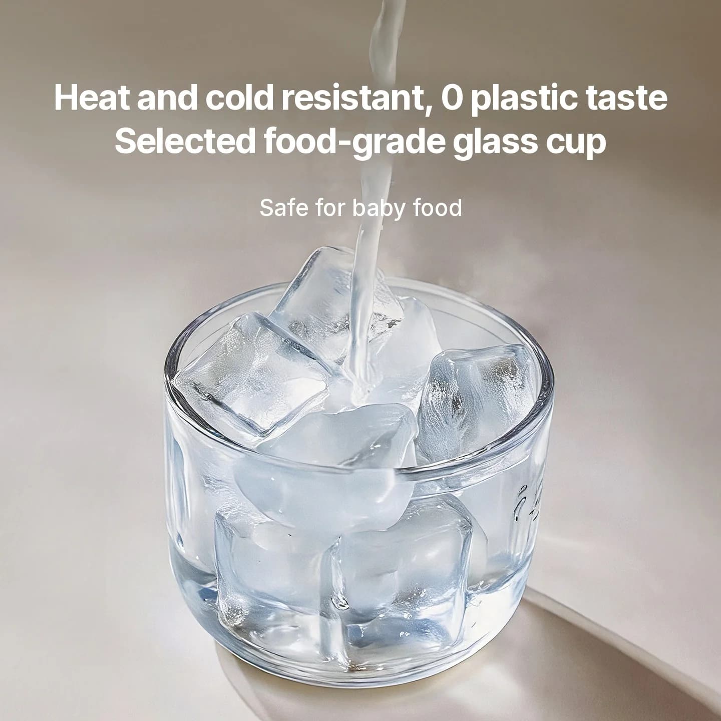 Robot culinaire électrique pour bébé, bol en verre 300 ml 45 W
