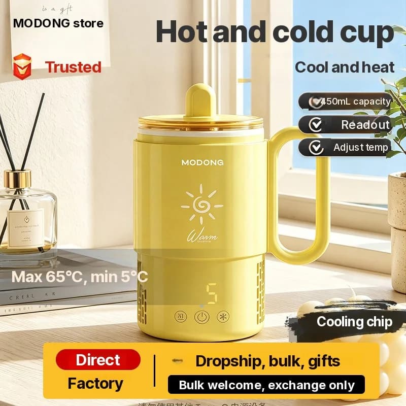 Mini gobelet chauffant et refroidissant 450mL 36W contrôle tactile