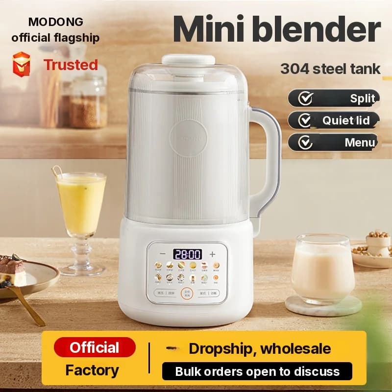 Mixeur chauffant pour lait de soja avec nettoyage automatique 800W