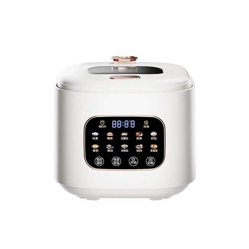 Cuiseur à riz électrique 3L avec fenêtre en verre et minuterie