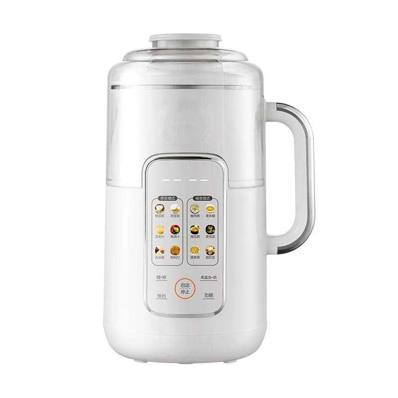 Blender chauffant 1.2L pour lait de soja avec cuve intérieure en acier inoxydable