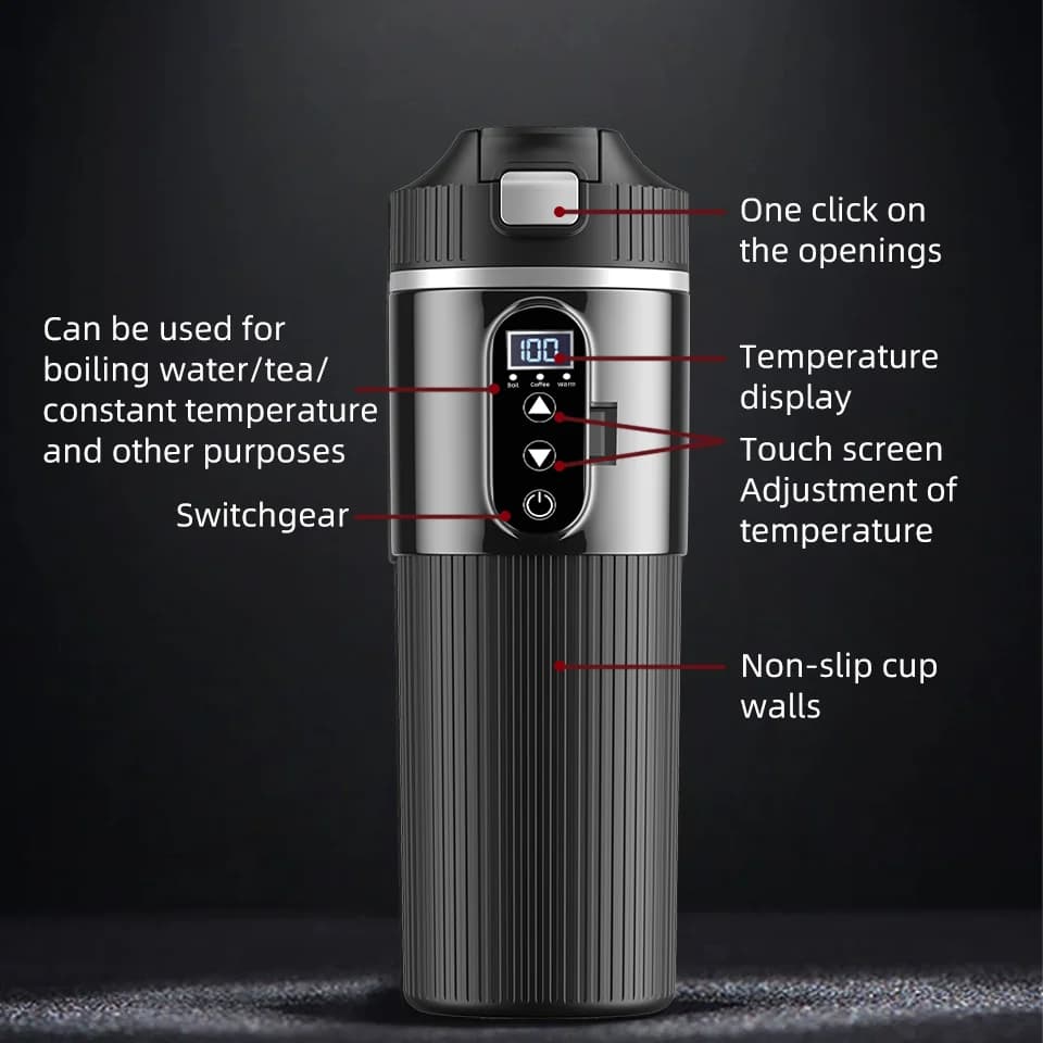 Tasse chauffante électrique 500ml 12V/24V