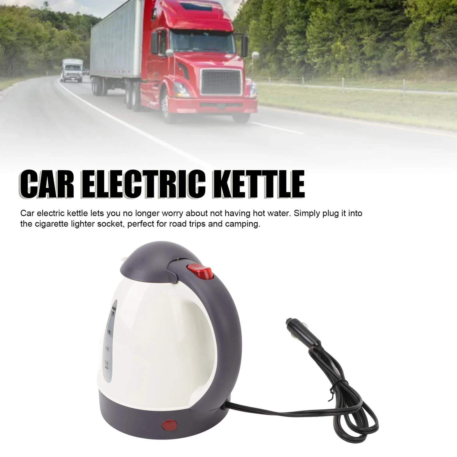 Bouilloire électrique de voiture 1L 12V/24V