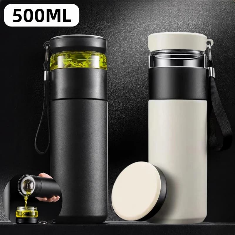 Gourde sous vide avec infuseur à thé 500ml