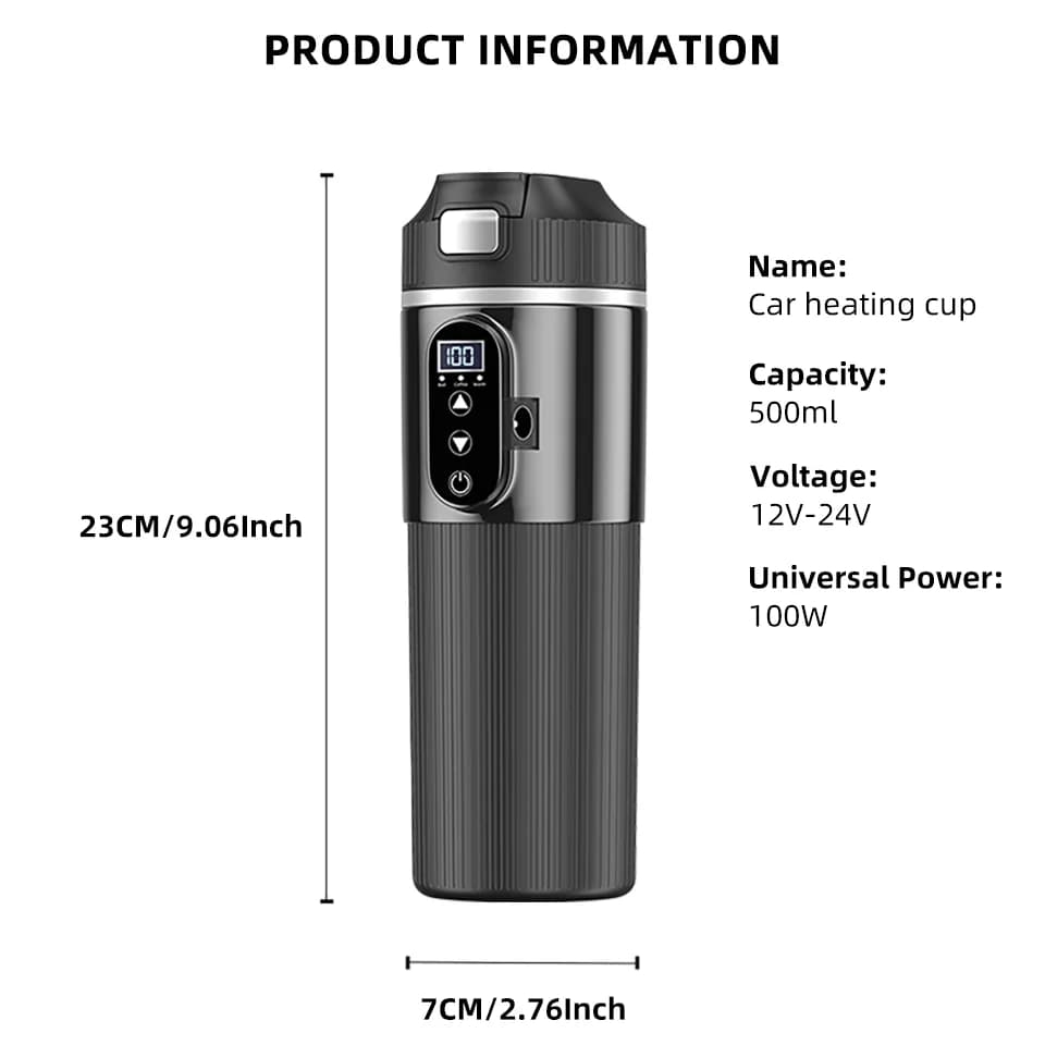 Tasse chauffante électrique 500ml 12V/24V