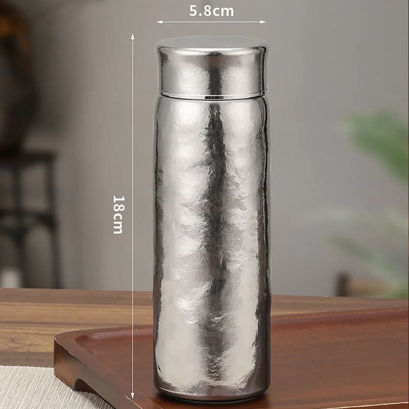 Thermos en titane pur avec filtre