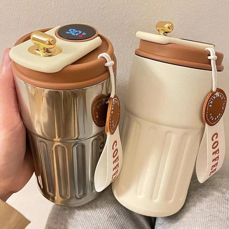 Bouteille thermos 450ml avec affichage de température